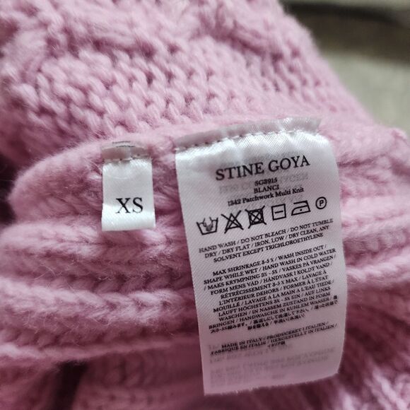 Stine Goya Blanci Patchwork Multi Knit Sweater NWT - Picture 6 of 6